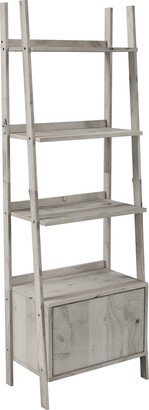 Shorewood Scandinavian-Inspired Tiered Bookshelf with Cabinet