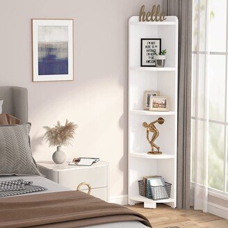Bluebell 5 Tier Corner Shelf for Home Office Dining Room Bedroom