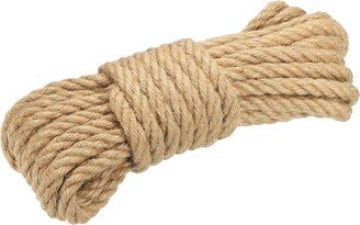 Unique Bargains Jute Twine 12mm, 33 Feet Long Brown Twine Rope for DIY Subjects