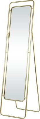 Peyton Lane Gold Modern Metal Floor Mirror