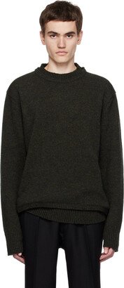 Green Elbow Patch Sweater