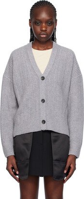 Gray Boxy Cardigan