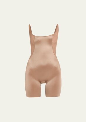 Open-Bust Mid-Thigh Shaping Bodysuit