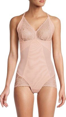 BODY BEAUTIFUL SHAPEWEAR Power Mesh Shapewear Bodysuit-AA