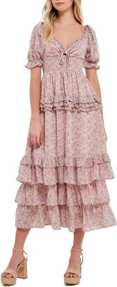 Ruffle Smocked Tiered Maxi Dress