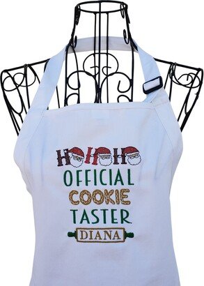 Personalized Official Cookie Taster Embroidered Apron For The Family