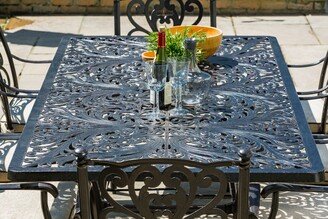 LG Outdoor Devon 8 Seater Garden Dining Table and Chairs Set with Parasol