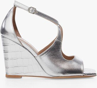 Pandorra Leather Wedge Heel Sandals