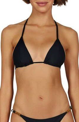 Ella Beaded Triangle Bikini Top-AA