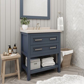 A Touch of Design Easton 30 inch Blue-Grey Single Sink Bathroom Vanity