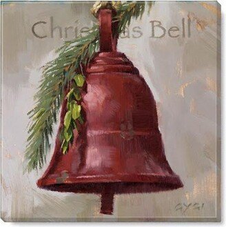 Sullivans Darren Gygi Christmas Bell Canvas, Museum Quality Giclee Print, Gallery Wrapped, Handcrafted in USA 5W Red