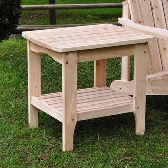 Porch & Den Laguna Solid Wood Adirondack Outdoor Side Table