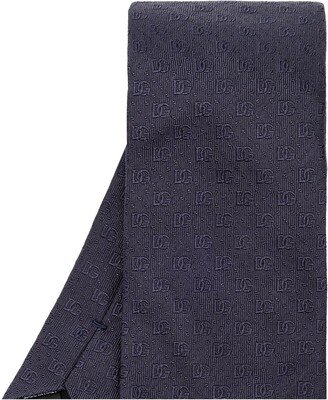 Silk Tie With Monogram