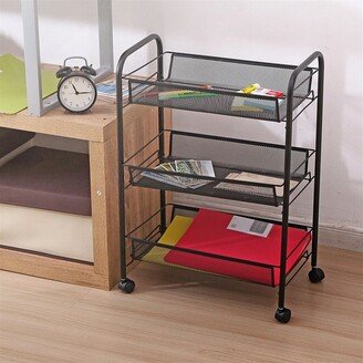 Tatahance 3-Layer Multifunctional Storage Trolley With Hook