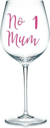 No 1 Mum, Family - Vinyl Sticker Decal Label For Glasses, Mugs. Gift, Celebrate, Party, Mothers Day, Fathers Parent, New Baby Shower