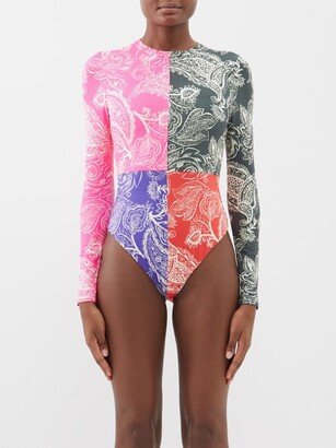 Reese Paisley-print Paddle Suit