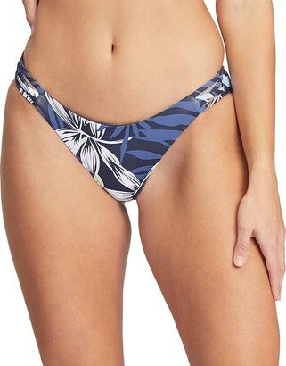 Printed Beach Classics Hipster Bottoms (Mood Indigo Seaside Tropics) Women's Swimwear