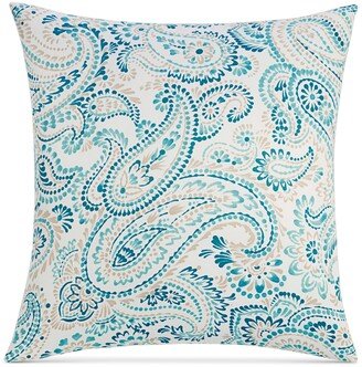 Damask Designs Azure Paisley Sham, European, Created for Macy's