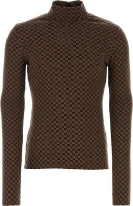 Logo Monogrammed Turtleneck Jumper