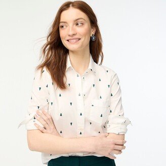 Women's Petite Cotton Poplin Shirt In Signature Fit