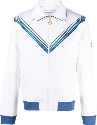 Emblem De Caza zip-up sweater