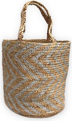 Vida Vida Jute Beach Tote Bag