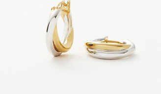 Lucy Williams Chunky Entwine Mini Hoop Earrings | Mixed Metal