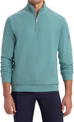 Cotton Blend Quarter Zip Pullover