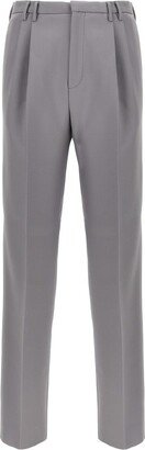 Straight Leg Pleated Trousers