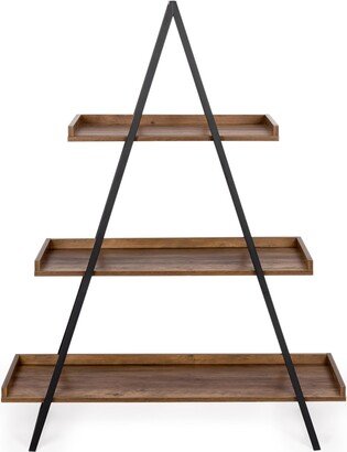 Dunelm Fulton A-Frame Shelf Brown