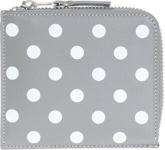 Dot Printed Zipped Wallet-AB