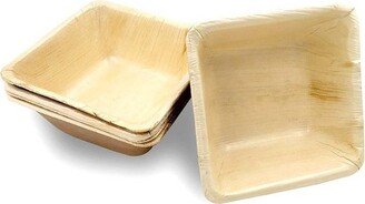 3 Square Palm Leaf Eco Friendly Mini Disposable Bowls (100 Bowls)