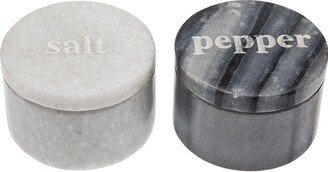 Godinger Covered Marble Black & White Salt & Pepper