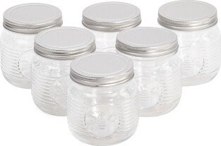 TJMAXX 6Pc 25Oz Bee Pantry Storage Jars