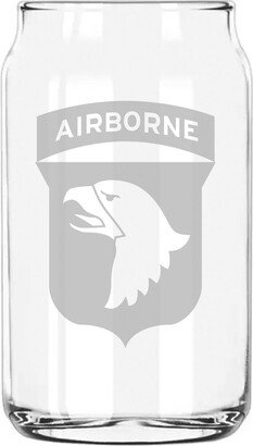 101st Airborne Etched 5 Ounce Beer Can Taster Glass