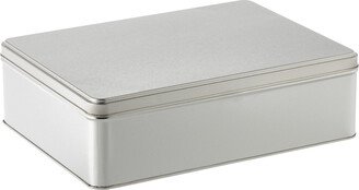 XL Rectangular Tin Silver