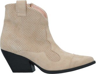 Ankle Boots Beige-AJ