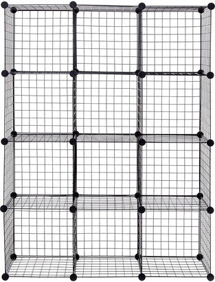 DIY 12 Cube Grid Wire Cube Shelves - 13.8 x 13.8