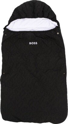 BOSS Kidswear Logo-Quilted Sleeping Bag