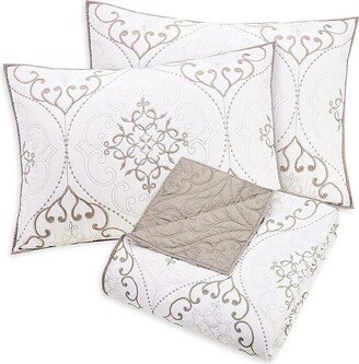 Modern Heirloom Chambers 3-Piece Embroidery King Quilt Set