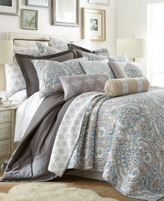 Rome Damask Reversible Quilt Set, King