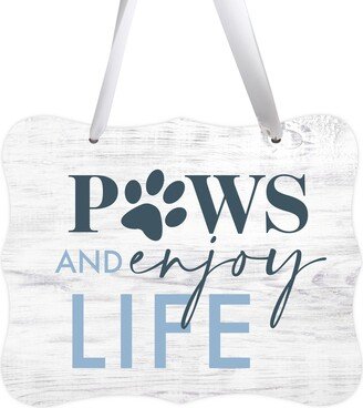 Pet Gifts | Dog Décor Cat Lover Gift Farmhouse Sign Door Signs Home Wall Art Hanging Housewarming Lovers