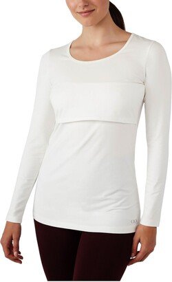 Modern Eternity Maternity Charlotte Maternity Long Sleeves Round Neck Nursing Top