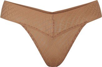 Logo Mesh Thong | Sienna