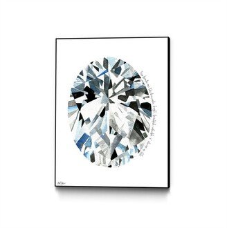 Mercedes Lopez Charro Oval Diamond Art Block Framed 24 x 32