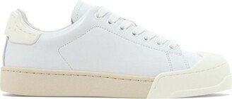 Contrast Panelled Lace-Up Sneakers