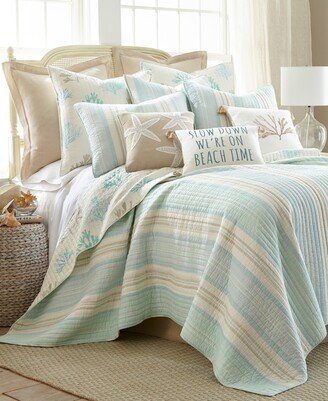 Home Stone Harbor Reversible 3 Piece Quilt Set, Full/Queen