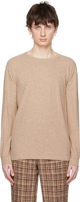 Beige Hard Twist Long Sleeve T-Shirt