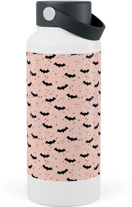 Photo Water Bottles: Twinkle Bats - Pink Stainless Steel Wide Mouth Water Bottle, 30Oz, Wide Mouth, Pink