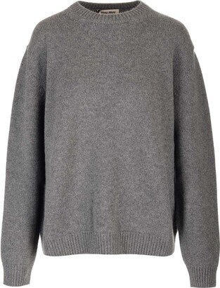 Long-Sleeved Crewneck Jumper-AG